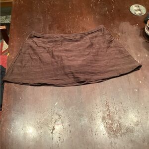 Gottex Chocolate Brown Mini Skirt Swim Suit Bottom